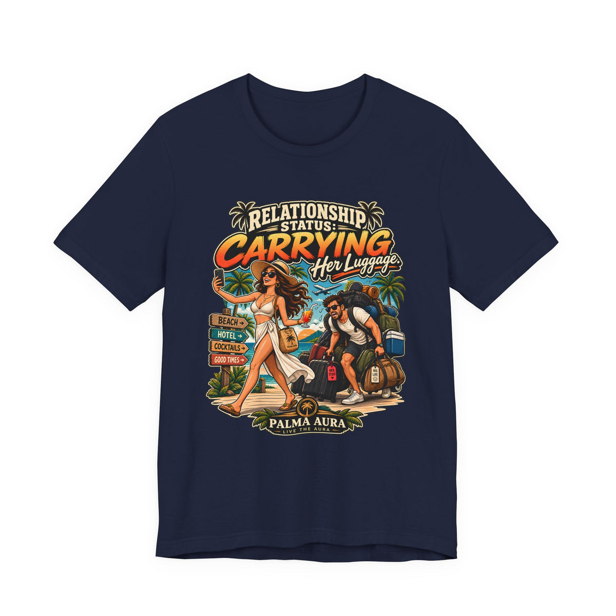 Copy of Relationship Status Carrying her Luggage T‑Shirt