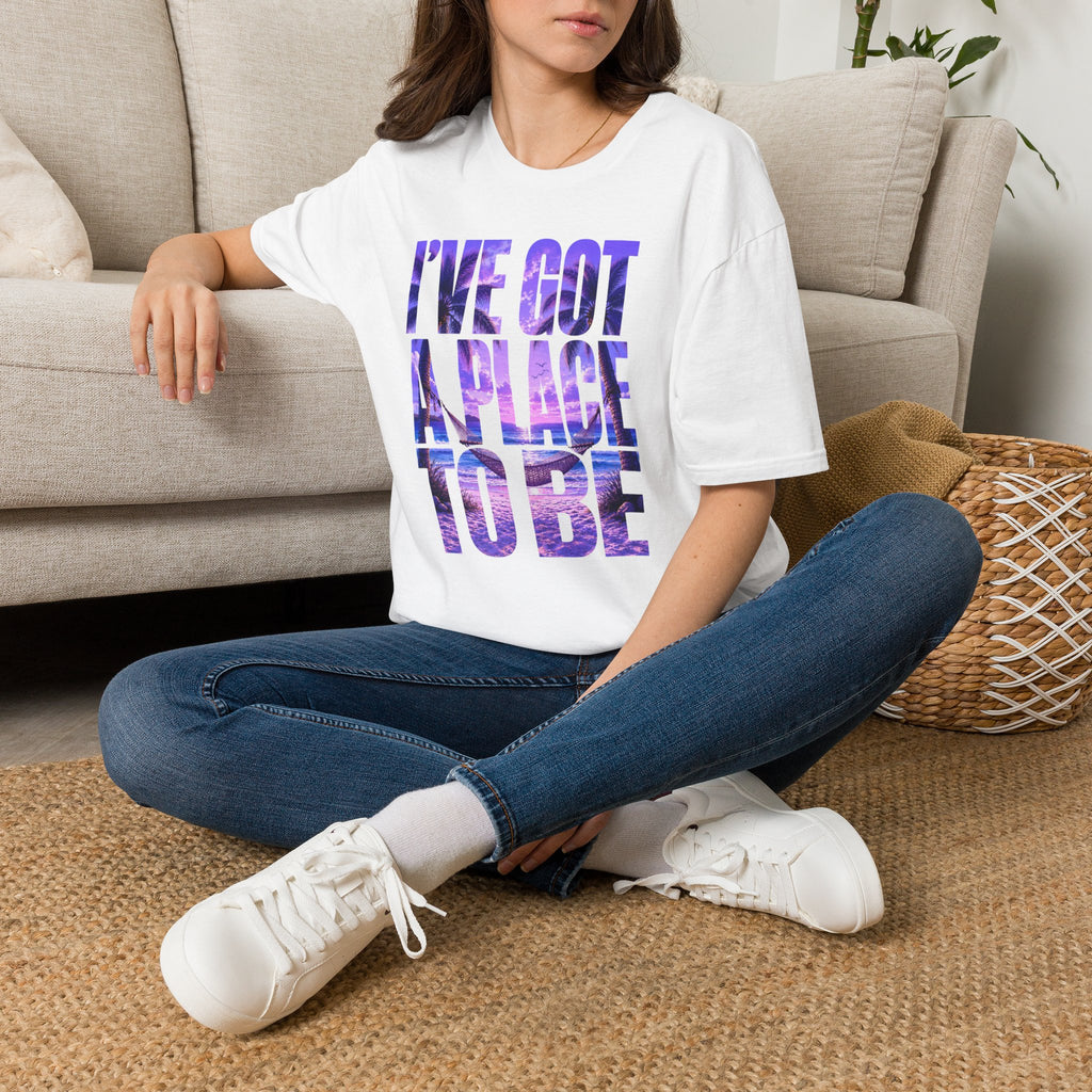 I've got a place to be purple version T-shirt
