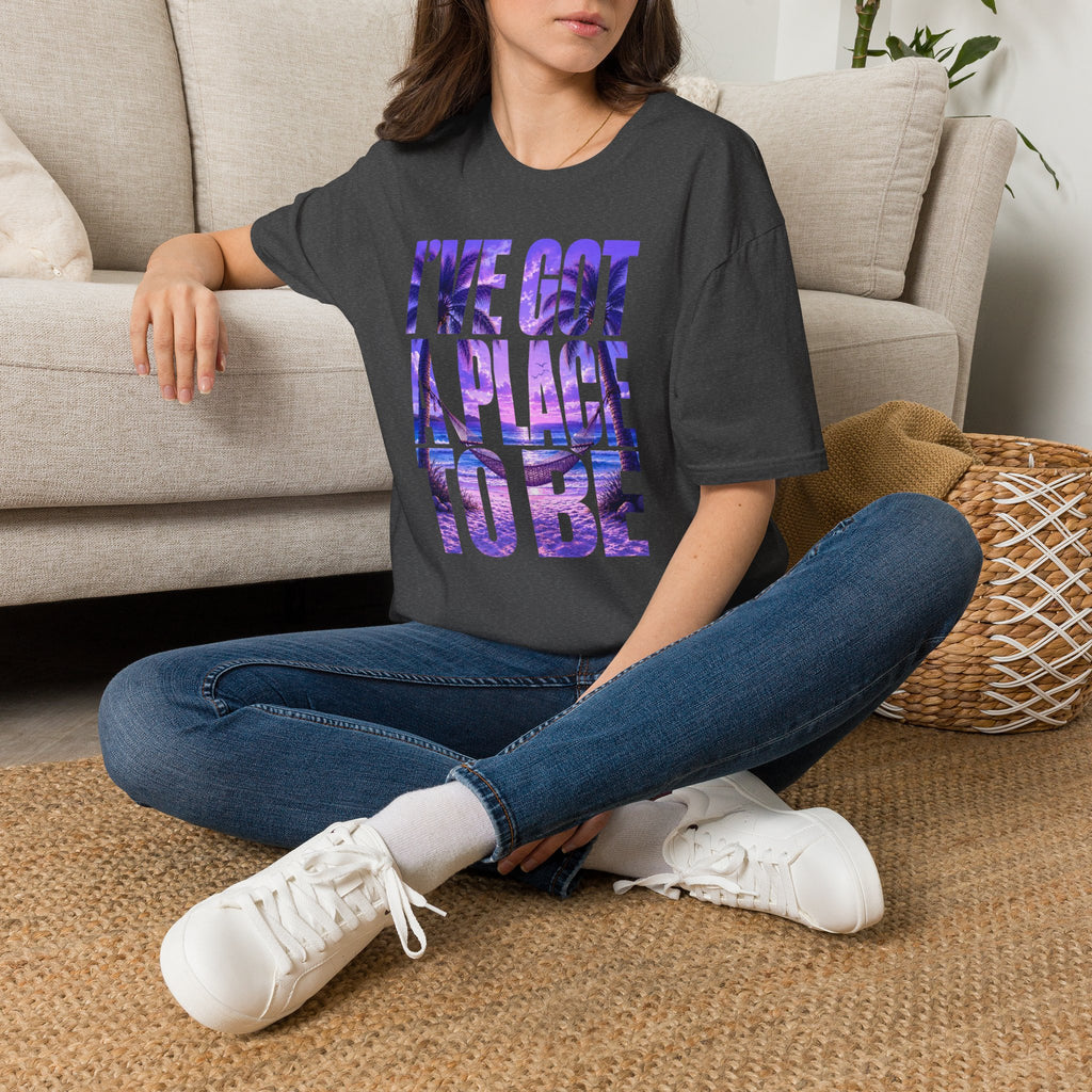 I've got a place to be purple version T-shirt