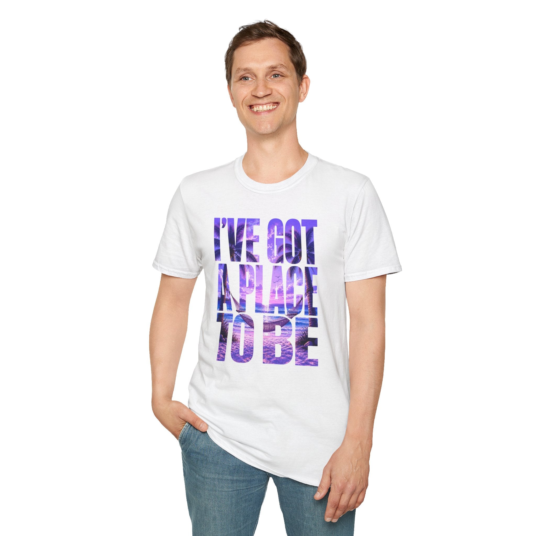 I've got a place to be purple version T-shirt