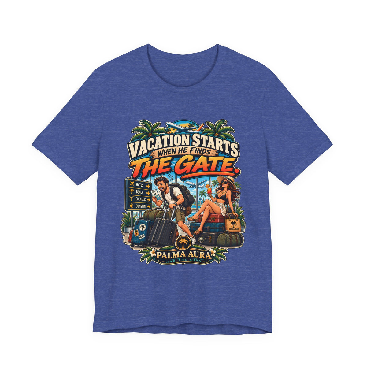 Copy of Vacation Starts when He finds the gate T‑Shirt