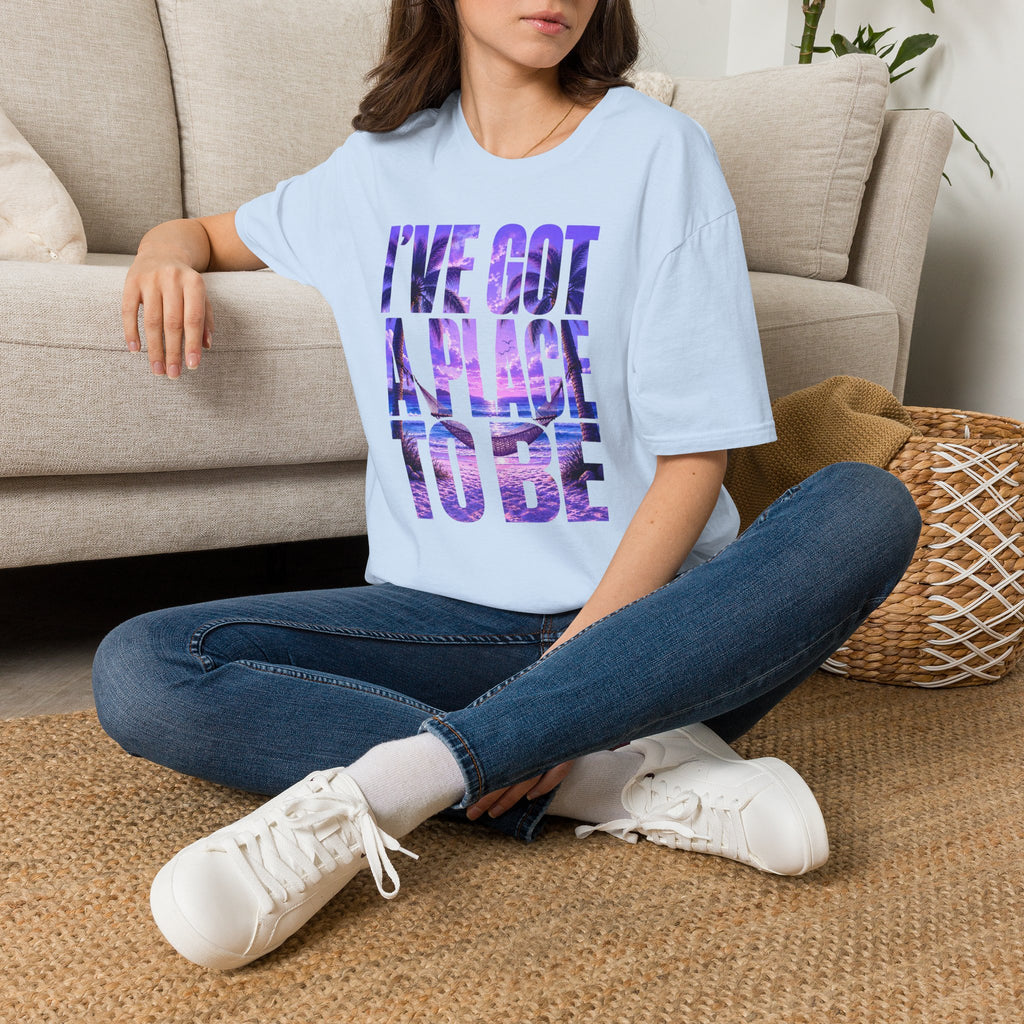 I've got a place to be purple version T-shirt