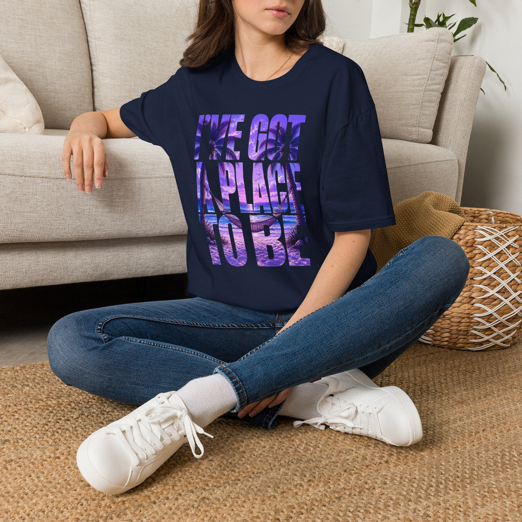 I've got a place to be purple version T-shirt