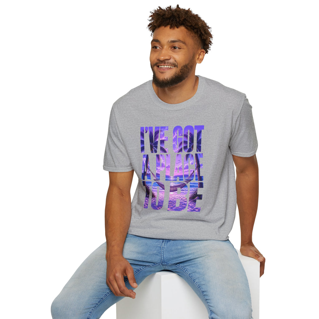 I've got a place to be purple version T-shirt