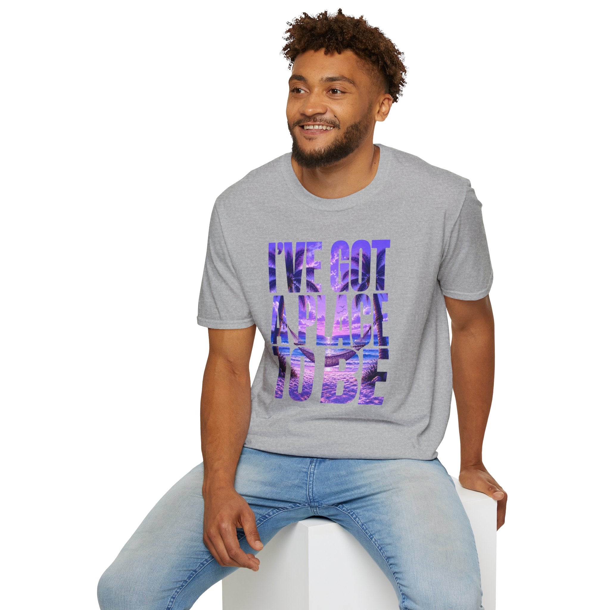 I've got a place to be purple version T-shirt