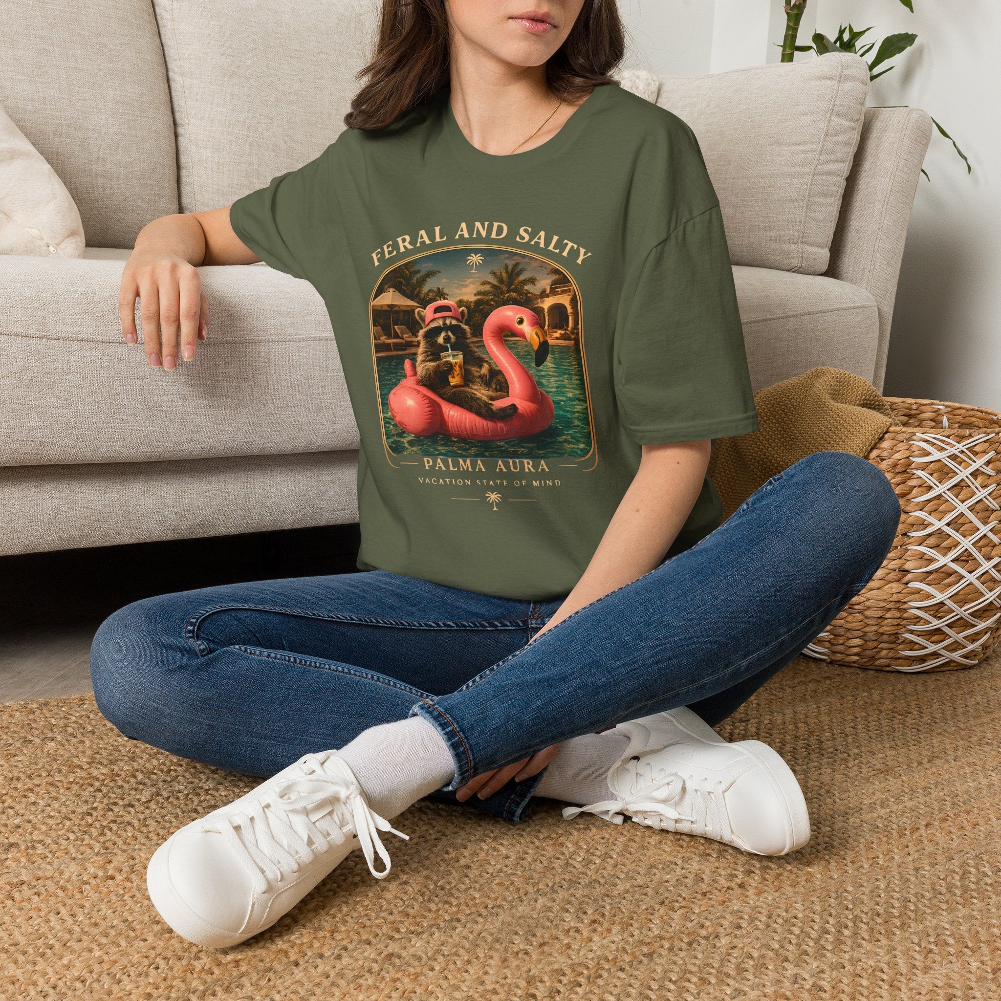 Feral and Salty Raccoon T-Shirt