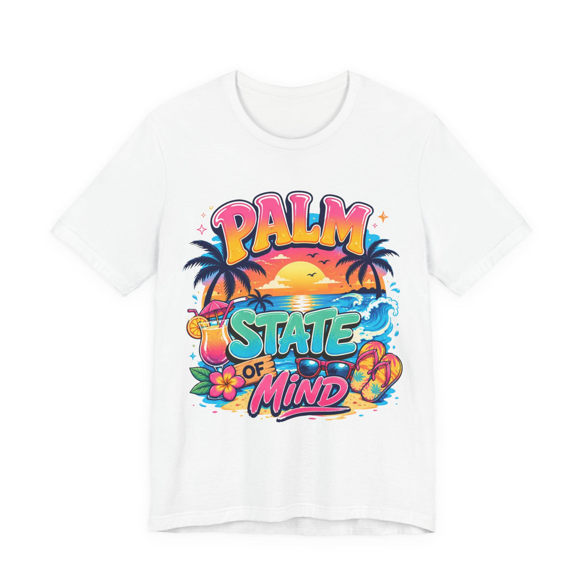 Palm State of Mind Retro T‑Shirt