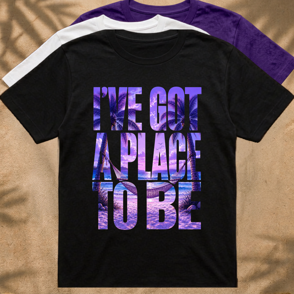 I've got a place to be purple version T‑Shirt