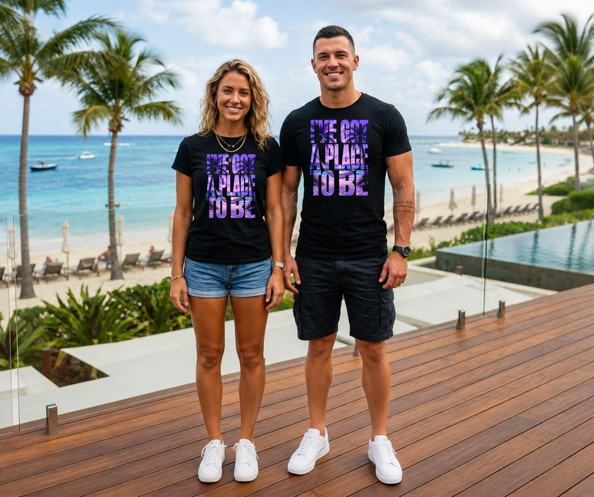 I've got a place to be purple version T‑Shirt