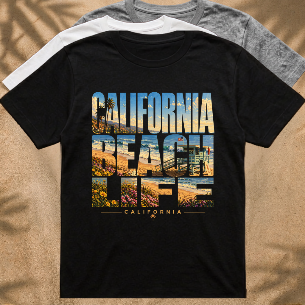 California Beach Life T‑Shirt