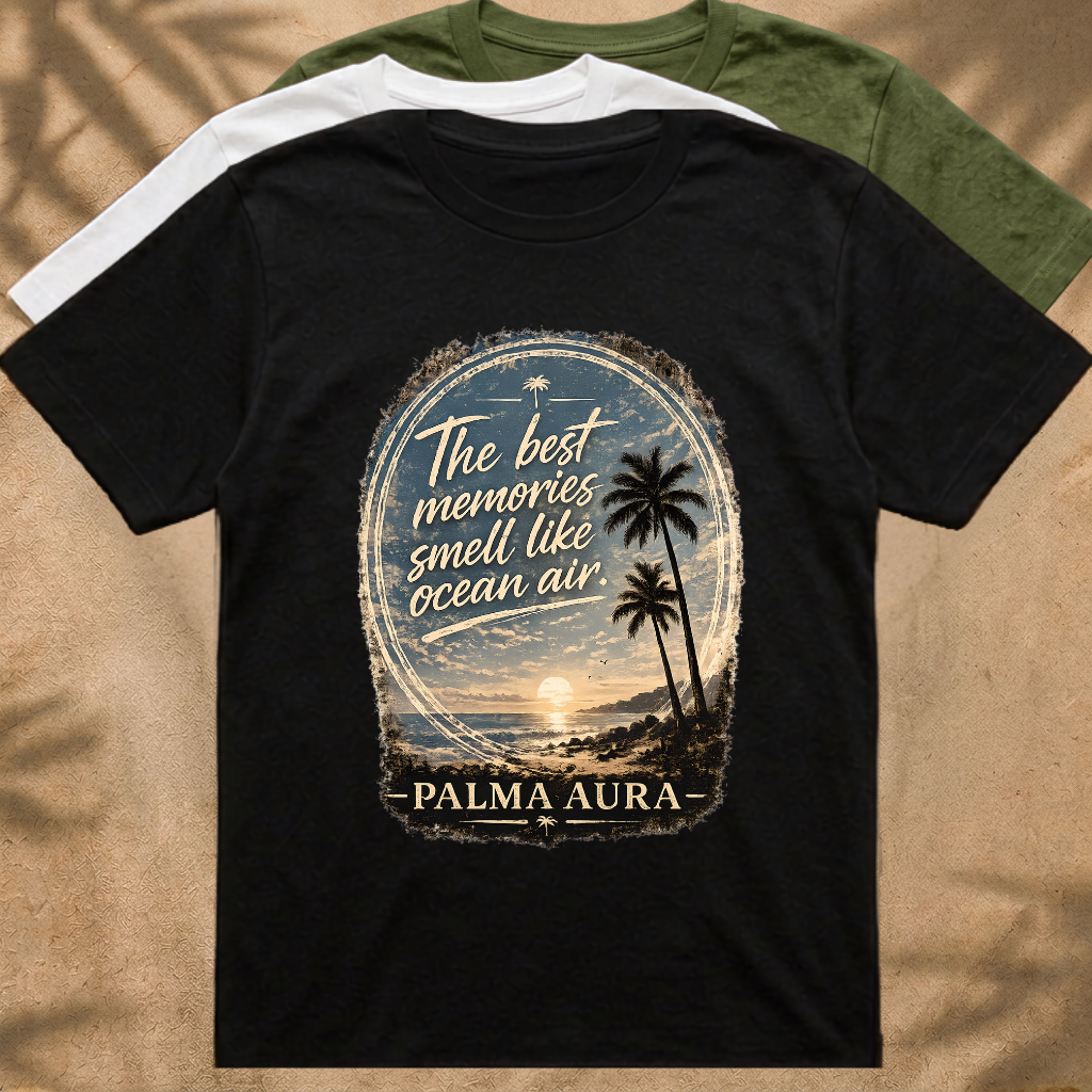The best memories smells like ocean air T‑Shirt
