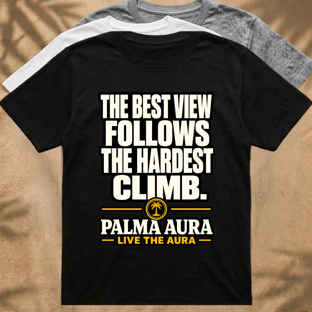 The best view follows the hardest climb T‑Shirt