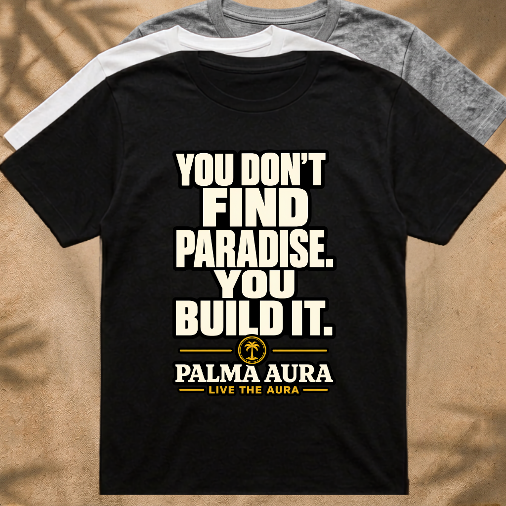 You don't find paradise you build it T‑Shirt