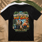 Vacation Starts when He finds the gate T‑Shirt