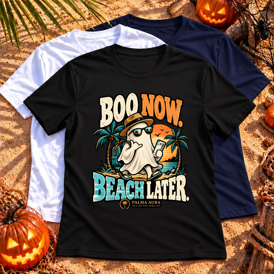 Boo Now Beach Later  T-Shirt
