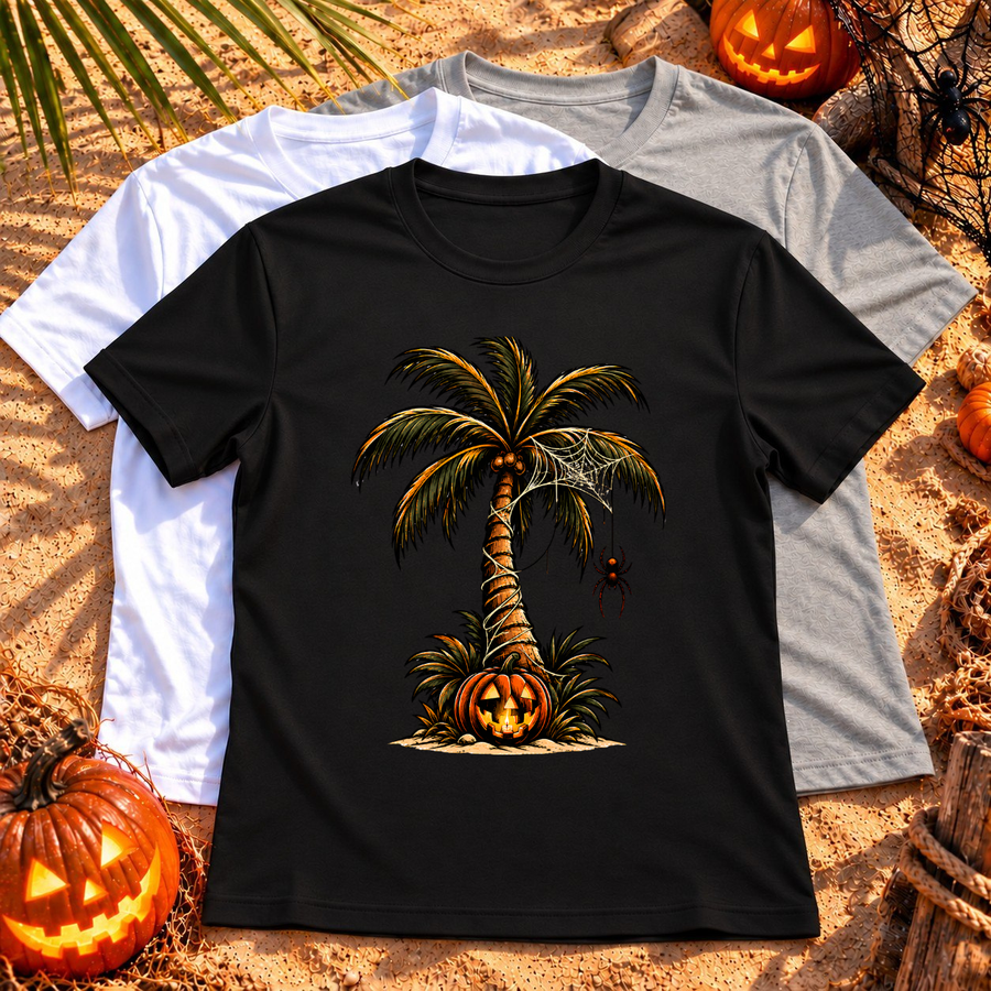 Halloween Palm   T-Shirt
