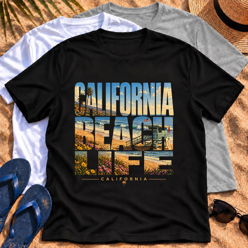 California Beach Life T‑Shirt