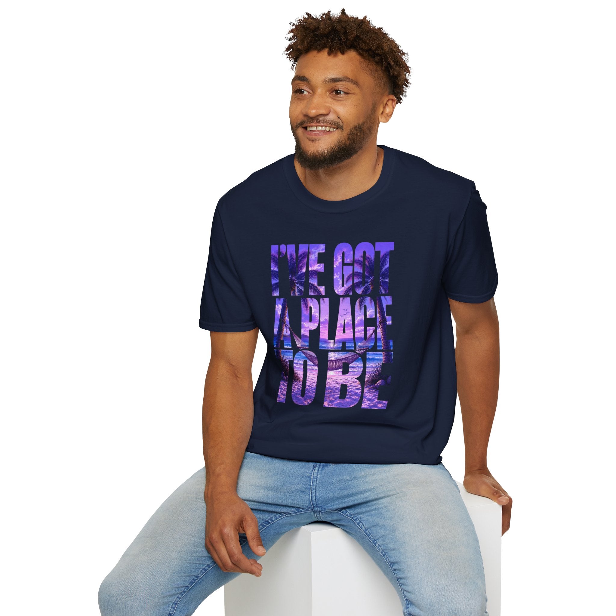 I've got a place to be purple version T-shirt