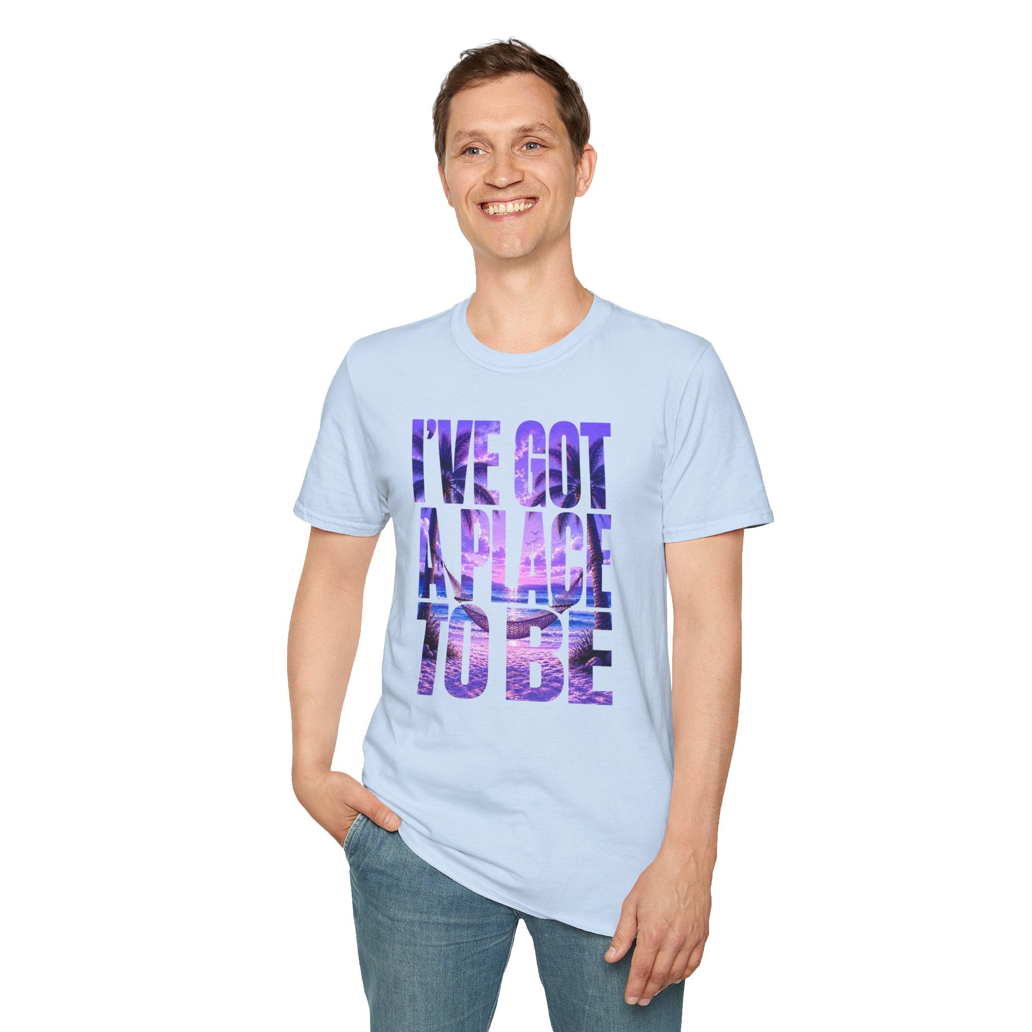 I've got a place to be purple version T-shirt