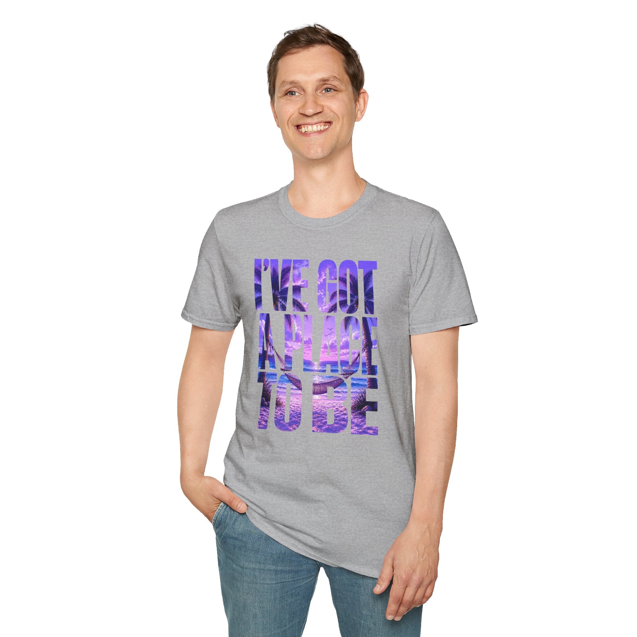 I've got a place to be purple version T-shirt