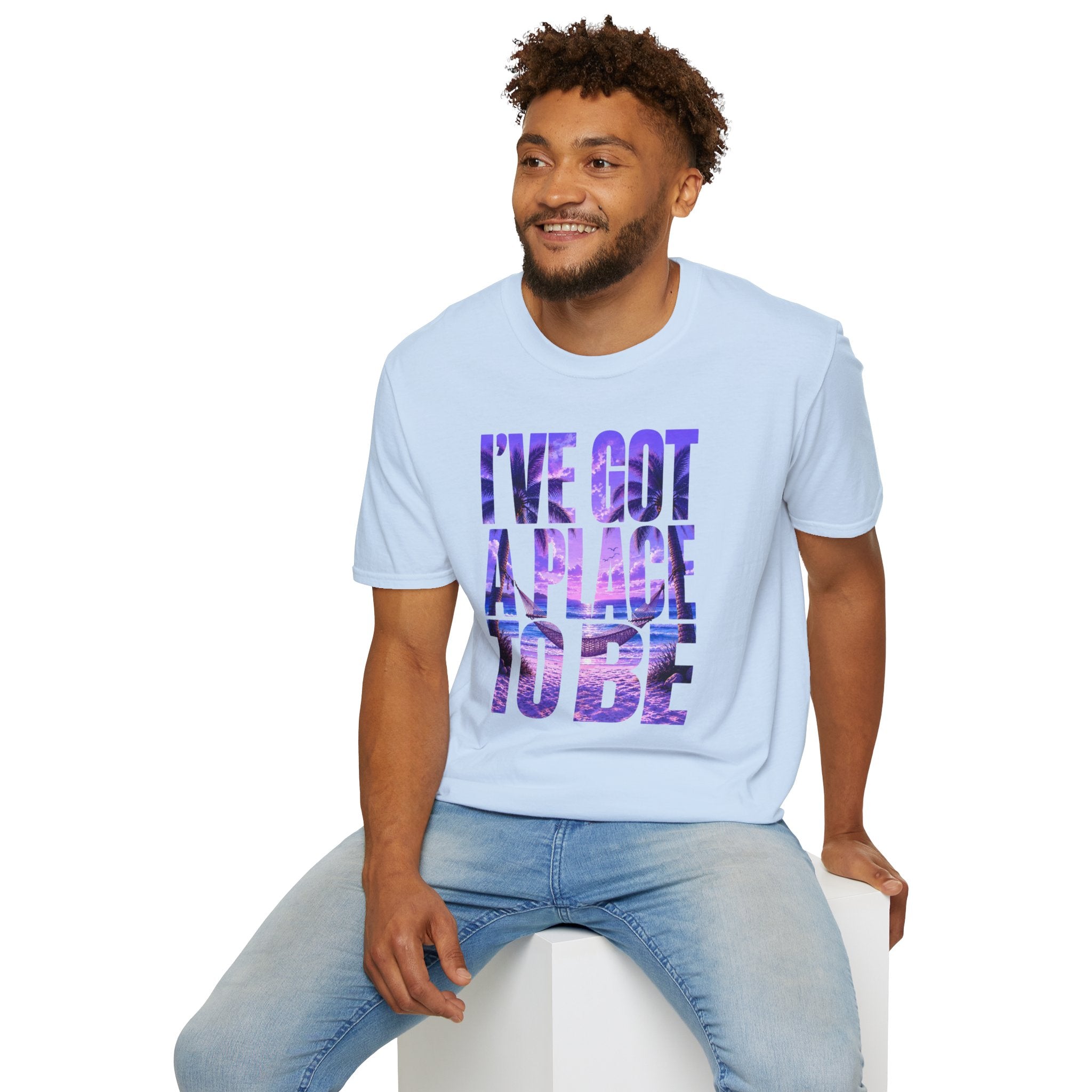 I've got a place to be purple version T-shirt
