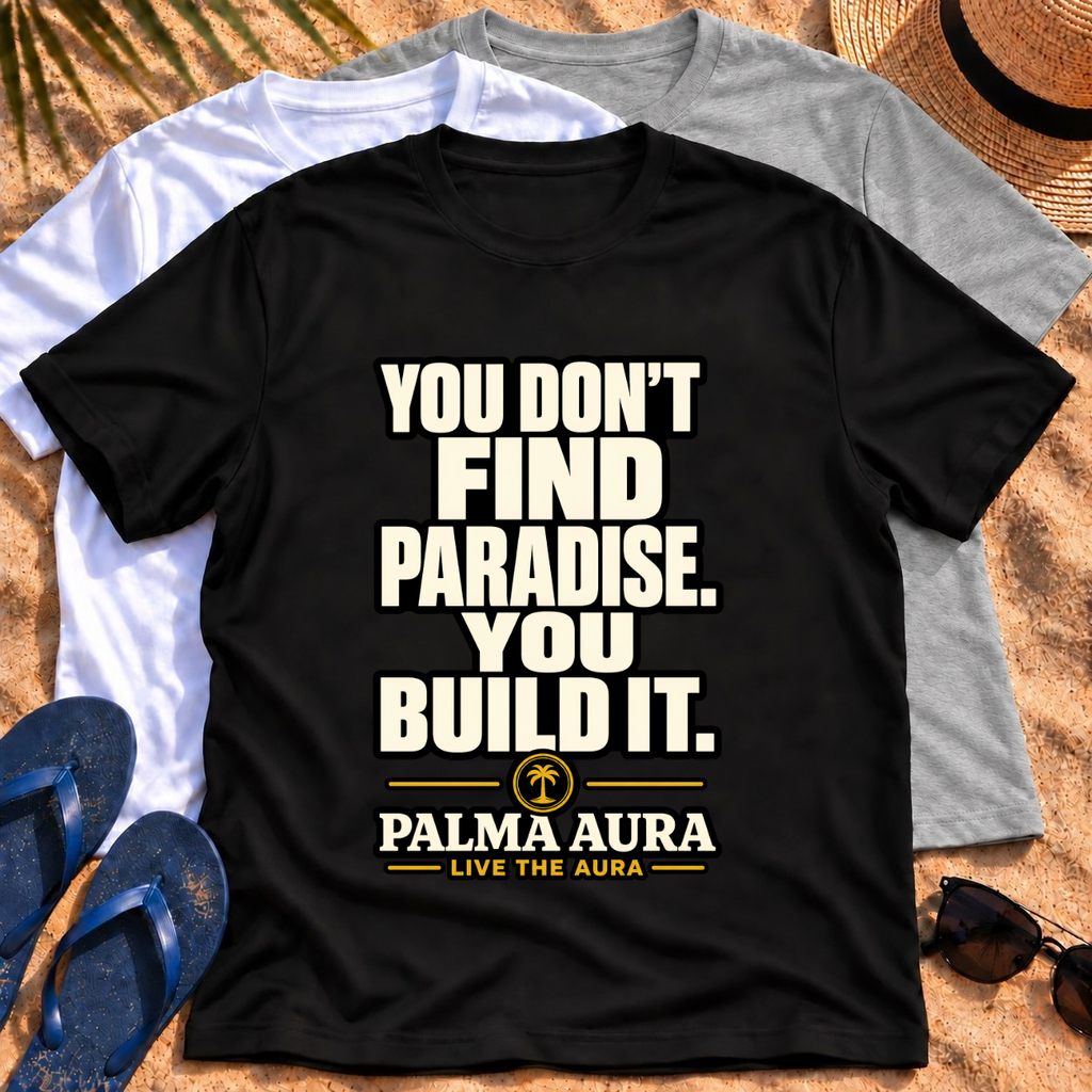 You don't find paradise you build it T‑Shirt