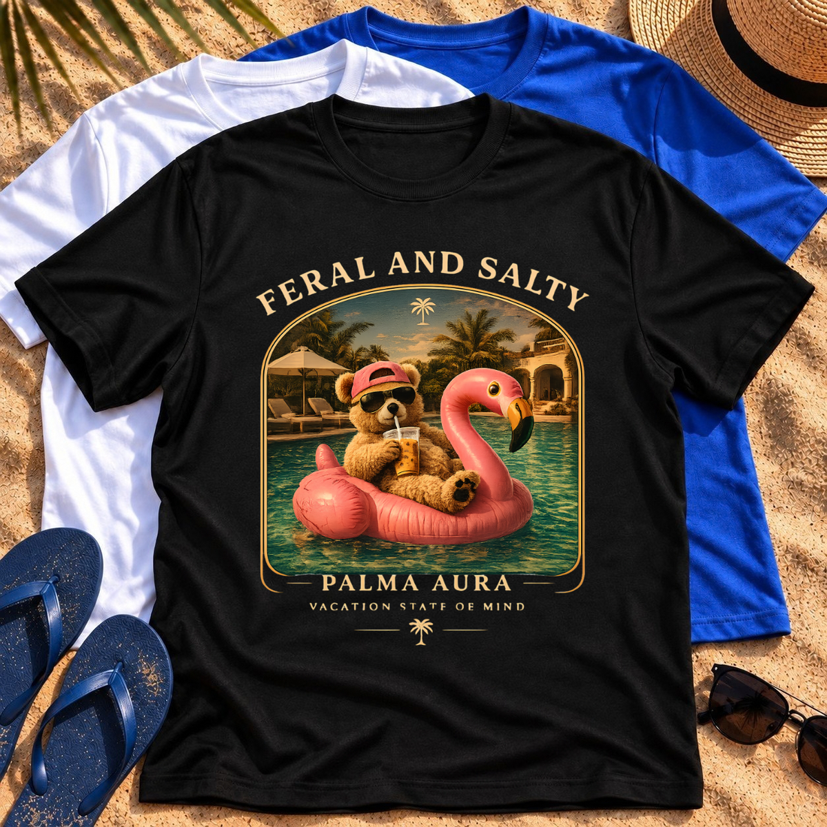 Bear Feral and Salty T‑Shirt
