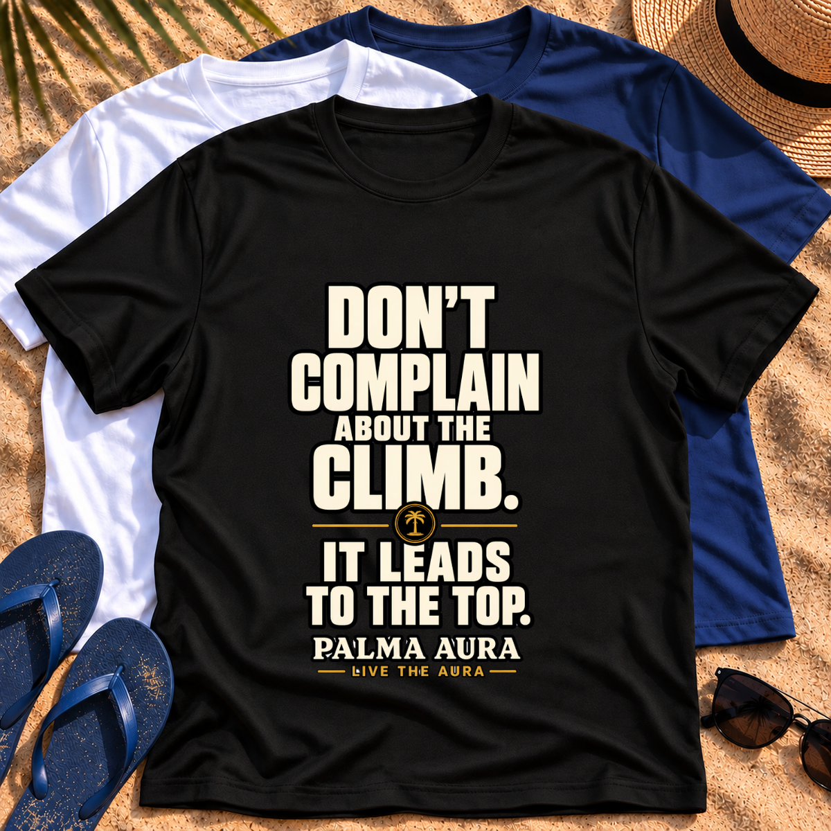 Don't complain about the climbing, it leads to the top T‑Shirt