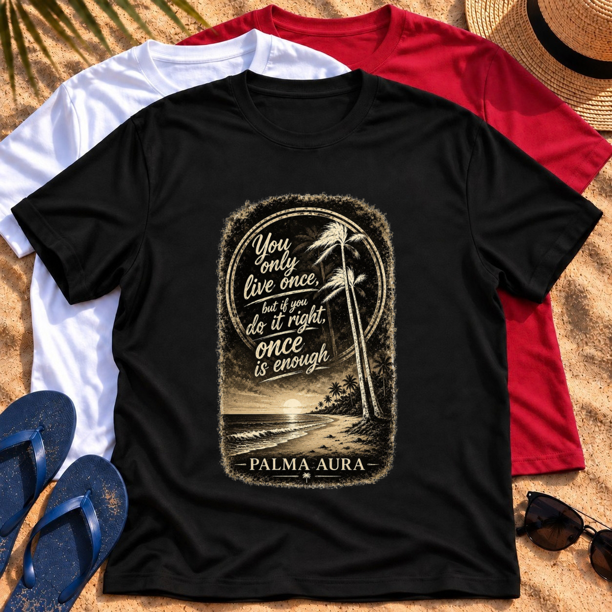 Copy of You only live once, but if you do it right, once is enough T‑Shirt