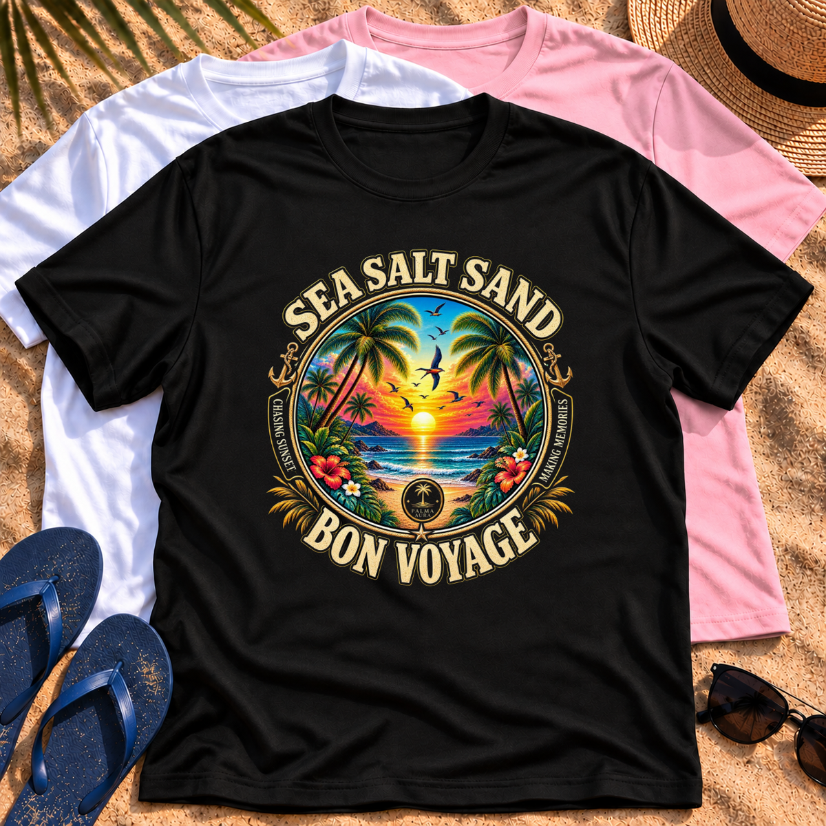 Sea Salt Sand Bon Voyage T‑Shirt